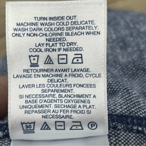 Lands' End Gingham Check Sport Knit Capri Pull On Pant 100% Cotton Sz M 10-12 - Picture 7 of 7